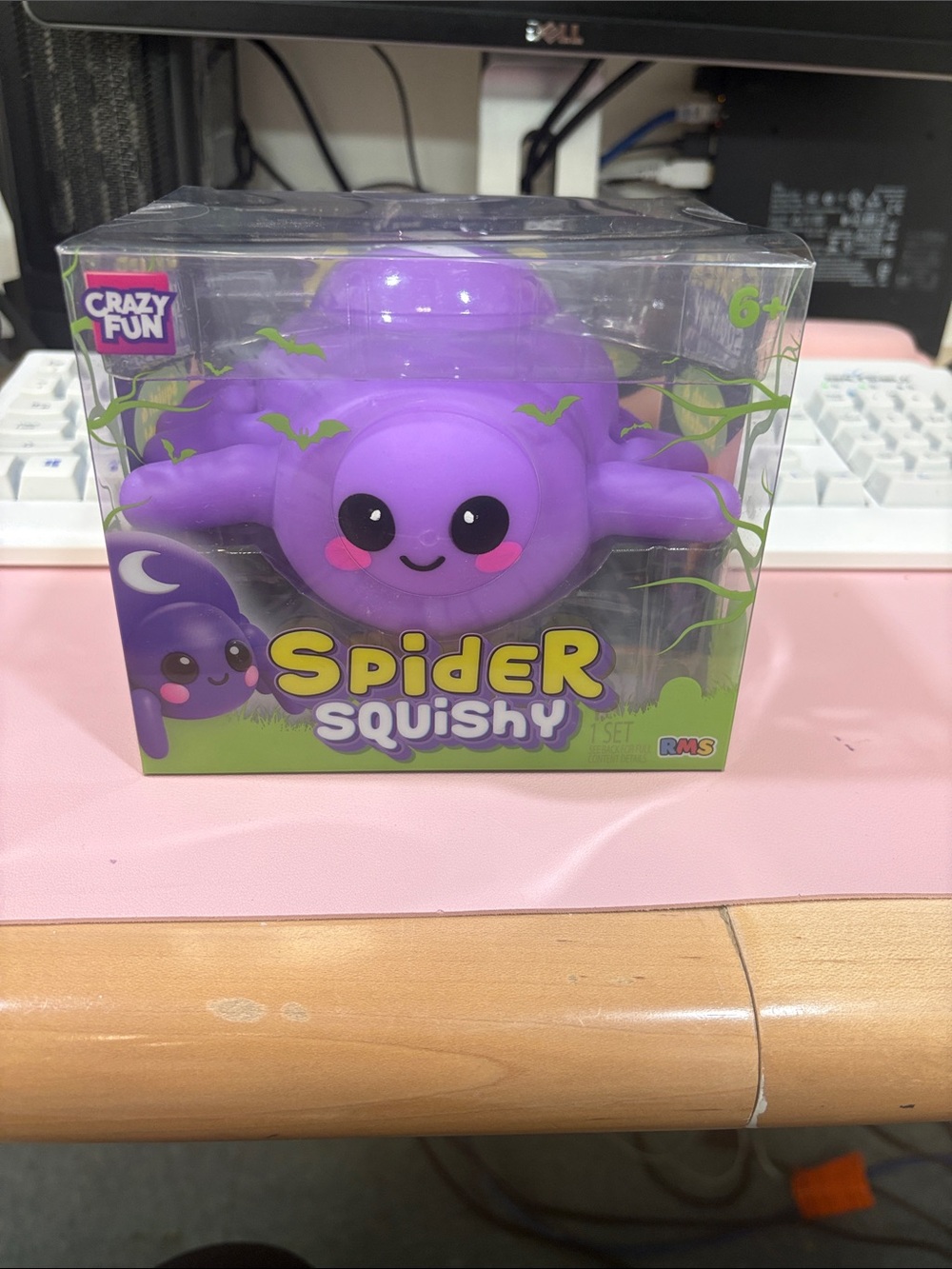 Spider Squishy Plush Toy - Purple